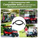 6' USB Programming Cable Compatible with 2022 2023 2024 Golf Carts(Only Applicable to ICON EV Golf Cars)