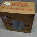 TIPGO Slim Bathroom Trash Can with Lid Soft Close, Step Pedal, 6 Liter / 1.6 Gallon Stainless Steel Trash Bin, Small Garbage Cans for Bedroom, Office, Kitchen (White)