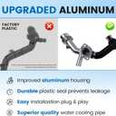 Upgrade aluminum engine coolant, radiator pipes and water pipes.Compatible with Audi A4 2009 A5 2008-2011. Apply to Q4 2009-2012 A4 Quattro 2009-2012 A5 Quattro 2008-2010 Replace Number 06E121045J