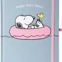 July 2025 Dec. 2026 Planner by Graphique, Weekly and Monthly Planner, 18 Months Calendar, Hardcover, Peanuts Pink Floatie, 6 x 8