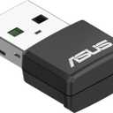 ASUS AX1800 Dual Band WiFi 6 USB Adapter, WiFi 6, 802.11ax, WPA3 Network Security, 5GHz frequency band, Compact size (USB-AX55 Nano)