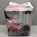 BLACK+DECKER Countertop Blender with 6-Cup Glass Jar, 10-Speed Settings, Black, BL2010BG