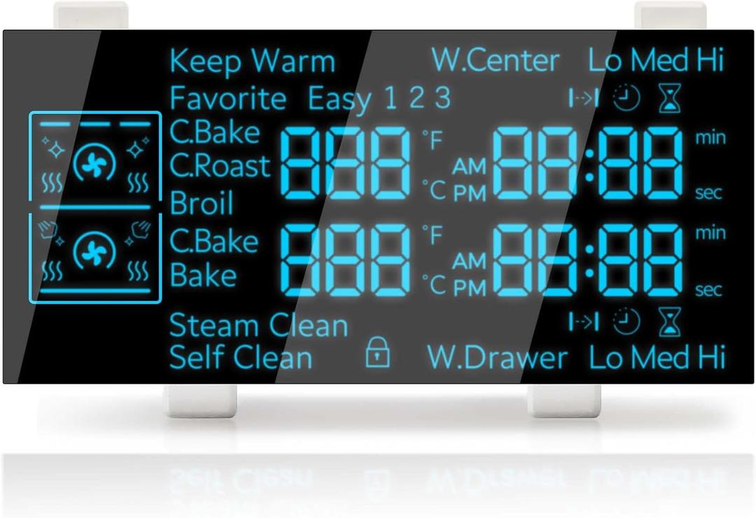 New Upgraded DE07-00130A Range LED Display Board Compatible with Samsung Electric Range -Oven/Stove Fits Model NE59J7750WS/AA NE59J7850WG/AA NE59J7850WS/AA NE59J7750WS/AC