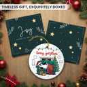 3 x Penguin Christmas Ornament 2025 - Cute Penguin Gifts for Boys Girls, Funny Penguins Lover Gifts for Men Women Animal Lovers, Sorry I Got Plans, Ceramic Ornament for Christmas Tree