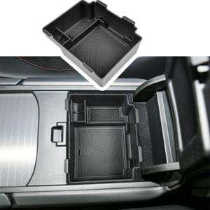 EDBETOS Center Console Organizer Tray Compatible with 2019-2023 2024 Acura RDX Accessories Rdx Armrest Box Insert Tray Interior Secondary Armrest Storage Box, ABS Black Trim