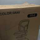 Primy Armless Tall Desk Chair, Adjustable Height and Footring, Mid-Back Ergonomic Standing Desk Chair Mesh Rolling Tall Chair for Art Room, Office or Home (Gray), PR777-Z