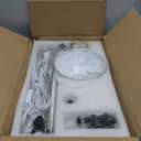 LEPOWER Metal Desk Lamp, Adjustable Goose Neck Architect Table Lamp with On/Off Switch, Swing Arm Desk Lamp with Clamp, Eye-Caring Reading Lamp for Bedroom, Study Room &Office (White)