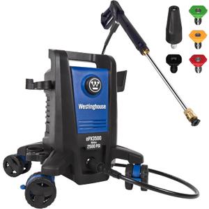 Westinghouse ePX3500 Electric Pressure Washer, 2500 Max PSI 1.76 Max GPM with Anti-Tipping Technology, Onboard Soap Tank, Pro-Style Steel Wand, 5-Nozzle Set, for Cars/Fences/Driveways/Home/Patios