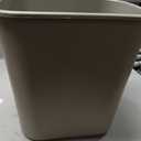 Rubbermaid Commercial Products Receptacle Wastebasket, 3.25-Gallon/12-Quart, Beige, Plastic, Garbage Can for Home/Office, Fits Under Desk/Sink/Cabinet