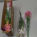 24 Pack of Artificial Flowers for Indoor and Outdoor Use, UV Resistant Simulated Violet Flowers, Silk Flowers, Colorfast, Outdoor Front Porch Window Frames Garden Patio Decoration (Mixed)