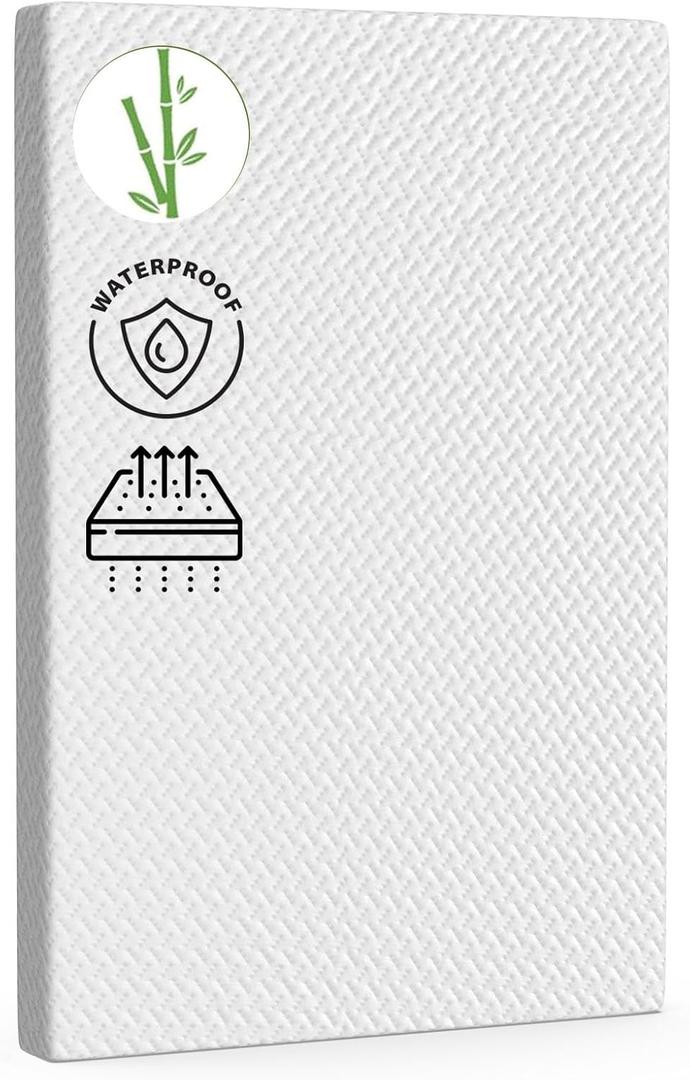 Pack and Play Mattress Topper 38"x26", Soft Breathable Waterproof Cover, Baby Pack N Play Mattresses Pad