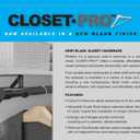 Knape & Vogt John Sterling, 2-1/2" Hook Adjustable Steel Shelf and Rod Bracket, Fits Shelves 11" - 14", Fits Closet Poles up to 1-3/8" in Diameter, RP-0042-BWT, White