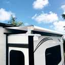 RV Slide Out Awning Kit, Modular Camper Awning, White, 11'3'' (10'7'' Fabric)