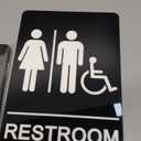 unbranded Unisex Bathroom Sign Restroom Office Men and Women, Pack of 2