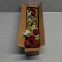 Hananona 12 Pcs Artificial Chrysanthemum Flowers, Red Kiku Pom Pom Mums Flower BurgundyFaux Floral Arrangements Wedding Centerpiece for Fall Autumn Home Kitchen Decor (12, Burgundy)