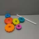 Baby Spinning Stacking Toys for Toddlers 1-3, Rainbow Ring Stacker Montessori Toys for Babies 6-12 Months, 1 2 3 One Year Old Girl Boy Christmas Birthday Gifts, Autism Sensory Learning Toy