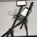 UBeesize 2-Pack RGB Photography Lighting, Studio Lights with Adjustable Tripod Stand and Ball Head, Video Light for Video Recording, Live Streaming, Makeup