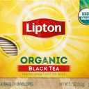 Lipton Tea Bags For a Iced or Hot Tea Organic Black Tea Iced or Hot Tea that Can Help Support a Healthy Heart 5.9 oz 72 Count