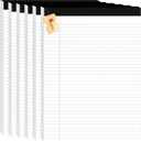 6Packs Legal Pads 8.5 x 11 Inch, 50Sheets/Pack, College Ruled & Perforated White Writing Pads, Pads of Paper 8.5 x 11, Lined Note Pads with Sturdy Backing for Office, Business & School Supplies