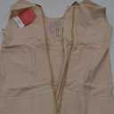 Isavela MG03 Vest w/Front Zipper & 3" Waist Elastic Band-Large-Black Size S