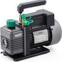 Orion Motor Tech Vacuum Pump, 4.5 cfm 1/3 hp HVAC Single Stage Vacuum Pump for R12 R22 R134a R410a R502, Auto AC Vacuum Pump Kit for Automotive Air Conditioner Resin Degassing & More, Oil Included (Gray)