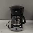 Mr. Coffee Black Coffee Maker, 12 Cups, with Auto Pause and Glass Carafe, Perfect for Home and Office Use
