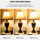 Maelsrlg 3-Way Light Bulbs, 30 70 100 Watt Equivalent, Soft White 2700K, A19 Three Way LED Bulbs, 3W/8W/10W, E26 Medium Base, Pack of 4
