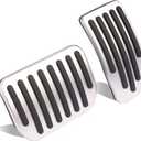 Gas Pedal Brake Pedal Foot Pedal Cover for Tesla Model 3/Y Performance Compatible with Model Y Juniper and Model 3 Highland (silver)