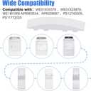 2 Pack WE01X30378 Dryer Door Handle for GE Dryer Replacement Parts for WE01X30378 WE1M1068 WE01X25878