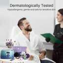 BLITZWAX Back and Nose Waxing Kit for Men, Hard Wax Warmer for Brazilian, Body and Face, At Home Hair Removal Kit, Beginner Friendly, Quick Heating, 93 Accessories, Blue Waves