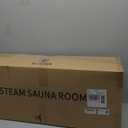 2 Person Sauna, Extra Large Sauna, Portable Steam Sauna Tent with 2 Steamers, 2 Folding Chair, 71x 49x 36, Black