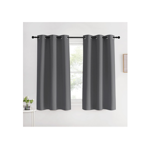 NICETOWN Bedroom Blackout Curtain - Thermal Insulated Window Treatments Room Darkening Panels Rideau Noir for Nursey Room (1 Panel, W70 x L63-Inch, Grey)