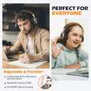 AILIHEN Kids Headphones, Headphones Wired with Microphone and Volume Control Folding Stereo Corded On-Ear 3.5mm Headset for Boys Girl Cellphones Tablets Chromebook Laptop Computer (Black/Orange)