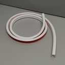 Rubber Bond TV Cord Hider Cable Protector - Strong Self Adhesive Wall Cord Cover Cable Hider - Low Profile Cable Management Wall Cord Concealer Cable Raceway (White, 6 Feet)