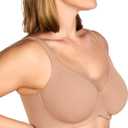 HSIA Minimizer Bras for Women Plus Size, Full Coverage Coolcomfort T Shirt Unlined Bra with Underwire for Heavy Breast (40D, Blush)