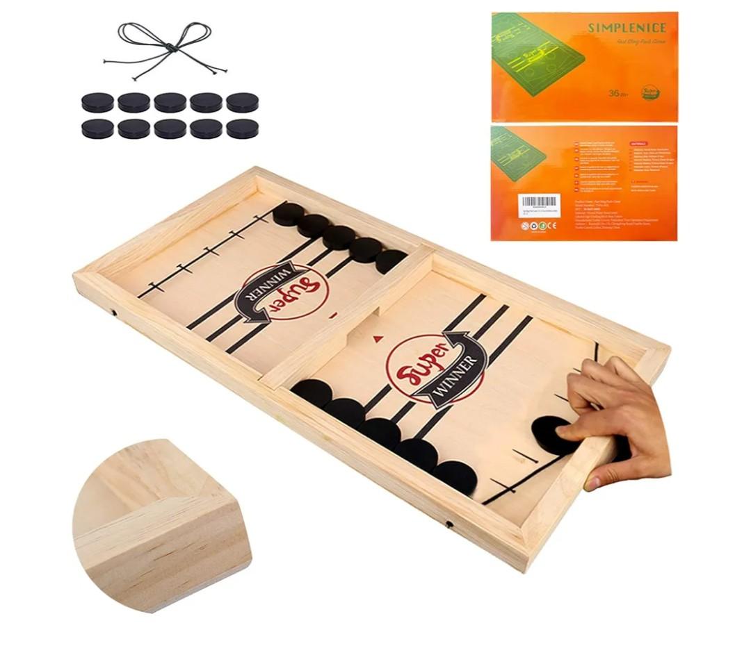 Fast Sling Puck Game,Sling Puck Game, Sling Board Games Toy,Paced Winner Board Games Toys for Kids & Adults