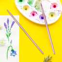 6pcs Paint Brushes for Acrylic Painting, Nylon Watercolor Brushes Kit, Acrylic Paint Brush Sets for Acrylics Watercolor Gouache Oil Painting- Purple