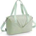 Ceneda Small Gym Bag for Women, 12 inch Mini Gym Bag with Wet Pocket, Lightweight Tote for Gym, Sport, Workout - Green