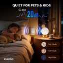 Air Purifiers for Home Pets (2 Pack), Air Ionizers Plug In for Bedroom, Office & Kitchen, Portable Quiet Odor Reducer for Pets, Smoke, Dust & Pollen, Air Freshener, Easy to Use, Low Noise