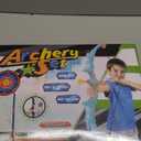 Kmuxilal 2 Pack Kids Bow and Arrow Set with LED Flash Lights, 14 Suction Cup Arrows and Fluorescence Standing Target-Perfect Indoor and Outdoor Game Archery Set Toy Gift for 4 5 6 7 8-12 Year Old Boys (Purple and Green)