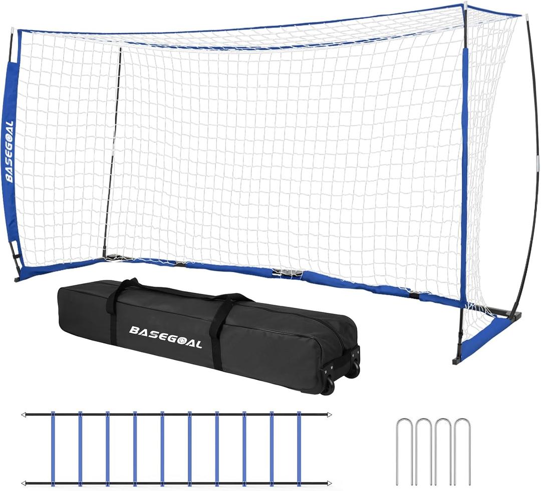 Soccer Goal for Backyard,with Bow Frame and Agility Ladder