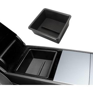 Car Armrest Organizer for Tesla Model 3 Highland 2024-2025 Model Y Juniper Armrest Upper Storage Box(Not Compatible with Mode 3 2017-2023 & Model Y 2019-2024)