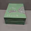 2 x Caperci Snackle Box Container - Large 10-Compartment Divided Serving Tray with Lid and Handle, Built-in 2 Dip Containers, Dishwasher Safe, Leak-Proof, Wheat Straw, BPA-Free (Green)