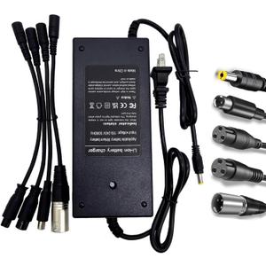 42V 2A Electric Scooter Charger 5 in1 Plugs for Bird,Gotrax,Segway,Pocket Mod, Sports Mod,Voyage,Ninebot,Apex,Glider, XR Elite, XR Ultra,Metro/Journey,Jetson Eris Pro/Ora Pro/Racer/Rhythm,Razor