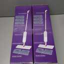 2 x Mop for Floor Cleaning - 2-in-1 Double-Sided Microfiber Spray Mop with Flip Design, 3 Reusable Pads, for Laminate, Ceramic, Tile, Vinyl - Home & Commercial Use