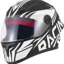 Kids Full Face Motorcycle Helmet, Motocross ATV Dirt Bike Go-Kart 4-Wheeler Street Offroad Motorbike Helmet, DOT Approved (Small, White)