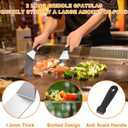 Latiret Griddle Accessories Kit, 24Pcs Grilling Accessories Set for Blackstone and Camp Chef, Flat Top Griddle Accessories Set with Scraper, Enlarged Spatulas, Basting Cover, White Elephant Gifts