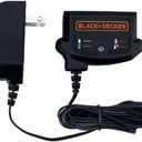 BLACK+DECKER 20V MAX Lithium Battery Charger, Compatible with 12V and 20V Battery, Battery Sold Separately (LCS1620B)