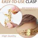 Dailyacc Lucky Necklace Layering Clasp 18K Gold and Silver Multiple Necklace Clasps for Layered Look Separator