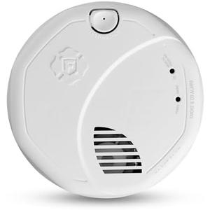 New 2025 First Alert SMCO410 Z-Wave Battery-Powered Smoke Detector & Carbon Monoxide Alarm, Works with Ring Alarm Base Station, Single Pack, White